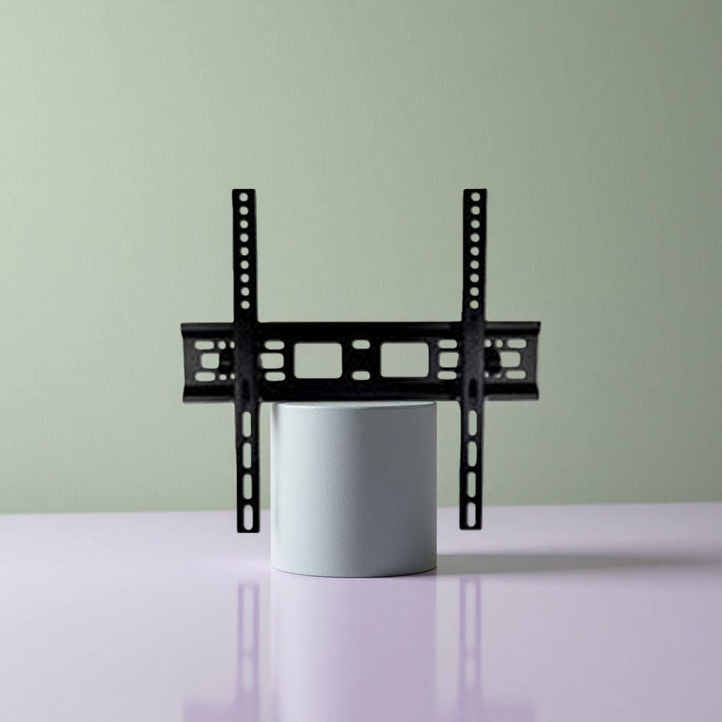 The main installation bracket of the black TV wall mount is suitable for 40-75 inch TVS. Tel: 095206975 Specification image