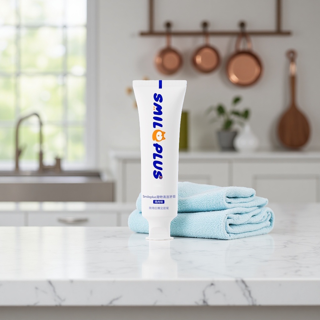Pet cleaning toothpaste for removing stains and freshening breath. Special toothpaste for dogs and cats Specification image