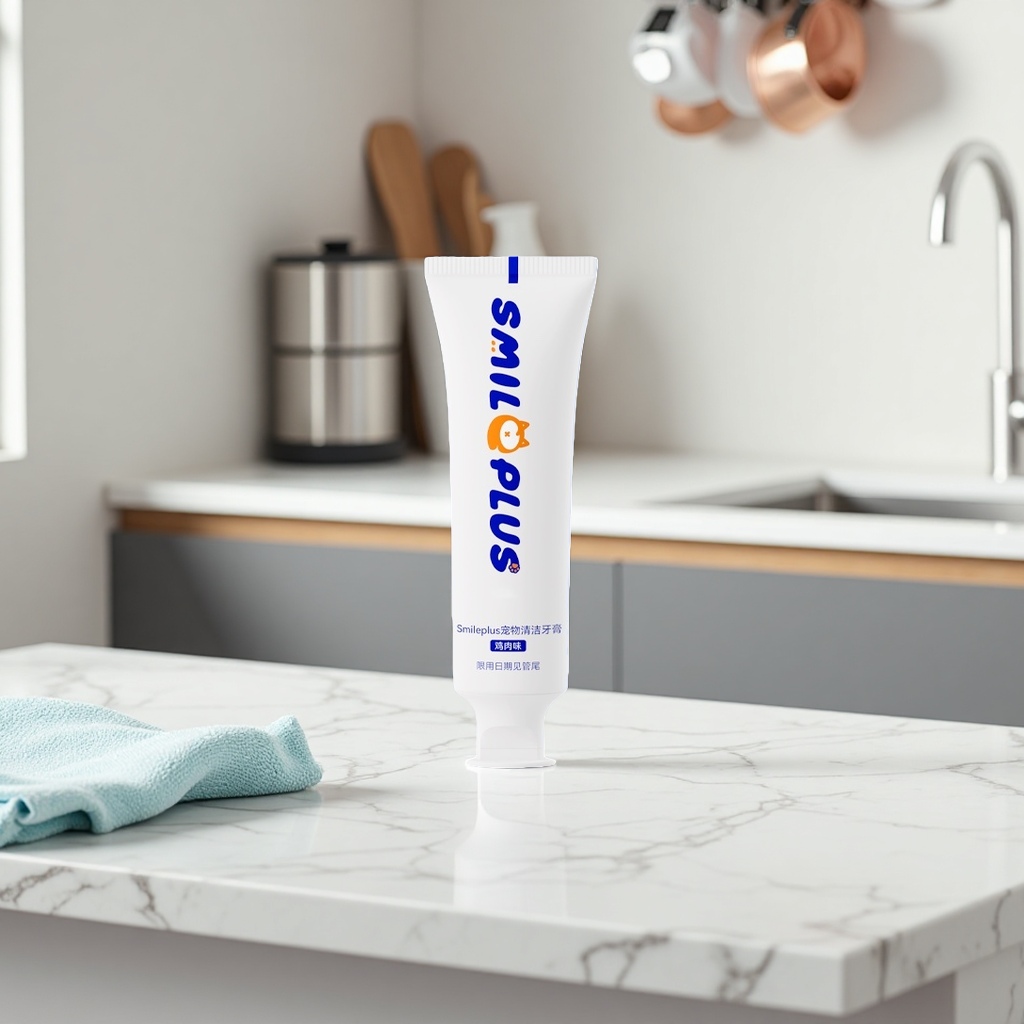 Pet cleaning toothpaste for removing stains and freshening breath. Special toothpaste for dogs and cats details Picture