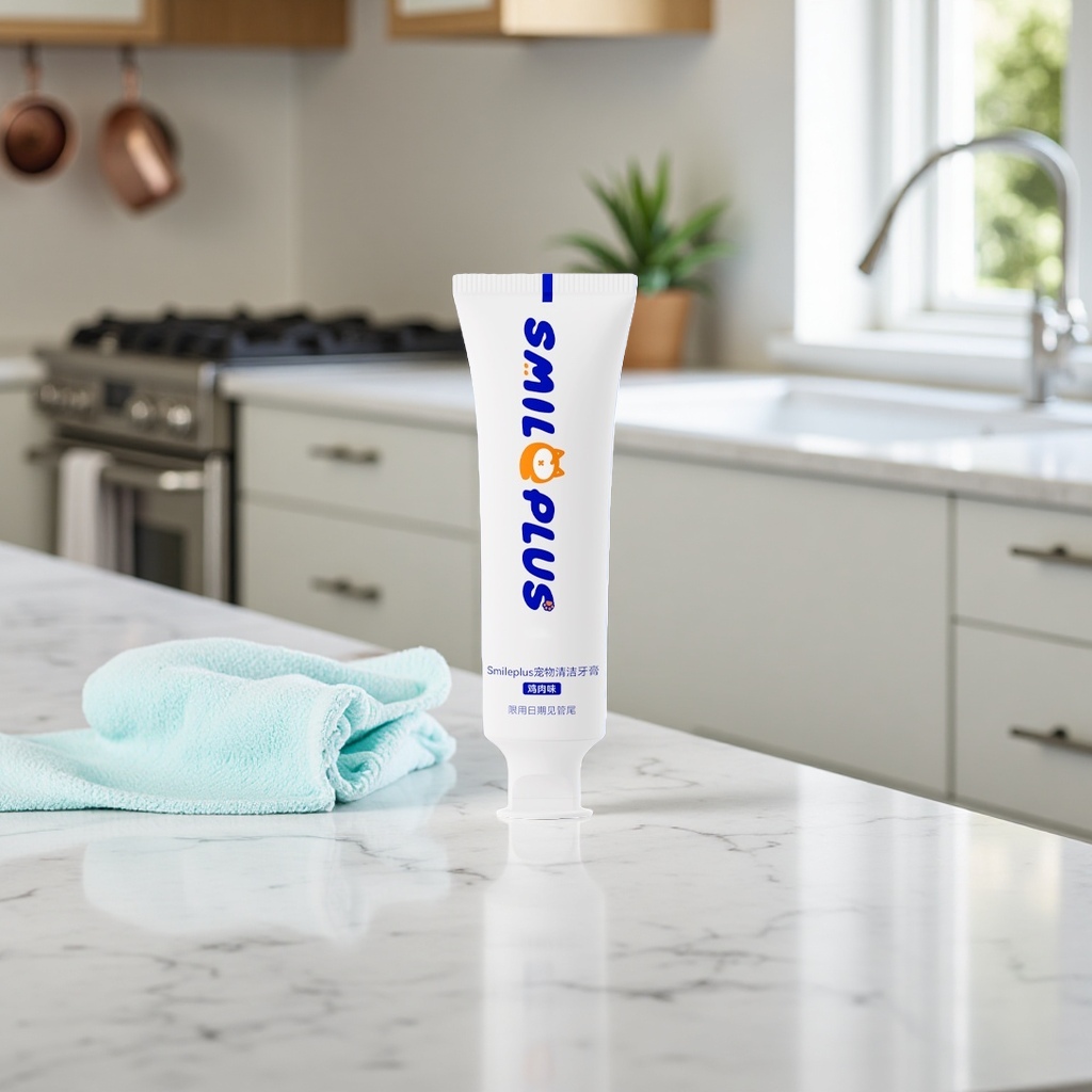 Pet cleaning toothpaste for removing stains and freshening breath. Special toothpaste for dogs and cats Application Scenario
