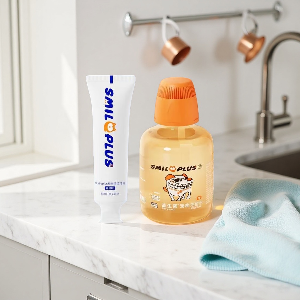 Pet cleaning products: toothpaste, tooth-cleaning water, deodorizing, stain-removing, tooth-protecting, freshening breath Application Scenario