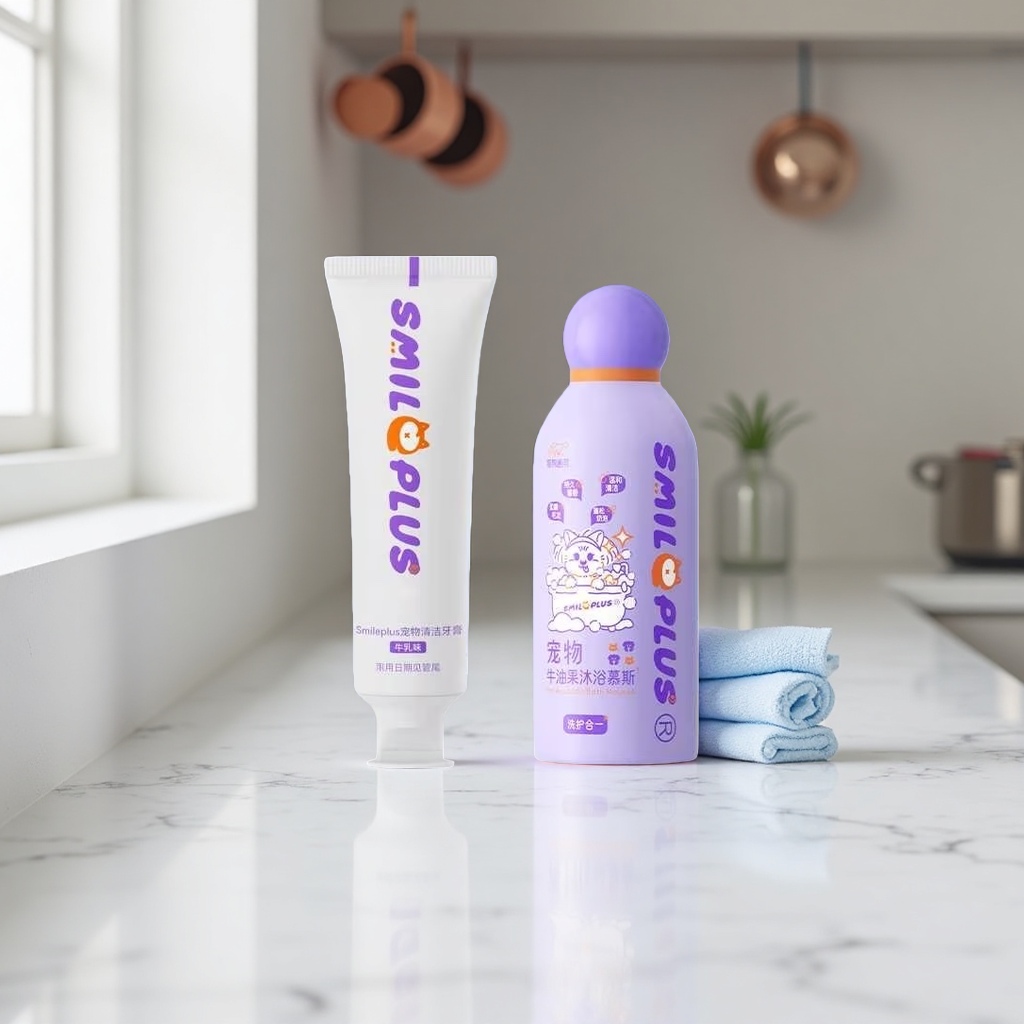 Pet cleaning products, toothpaste, bath mousse, gentle stain removal, fresh breath, essential for pet owners details Picture