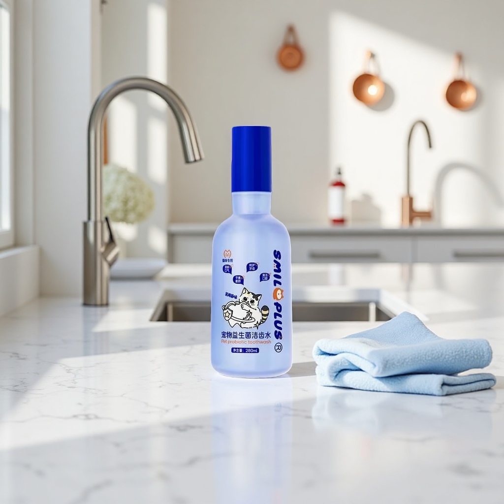 A pet probiotic tooth-cleaning water bottle contains tooth-cleaning water Specification image
