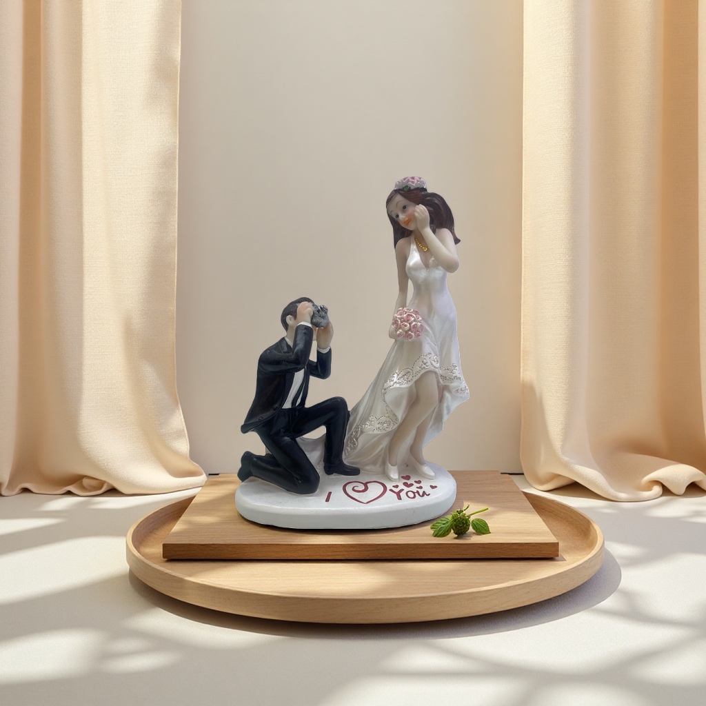 新人婚礼摆件情侣雕像精致装饰摆设婚房用品