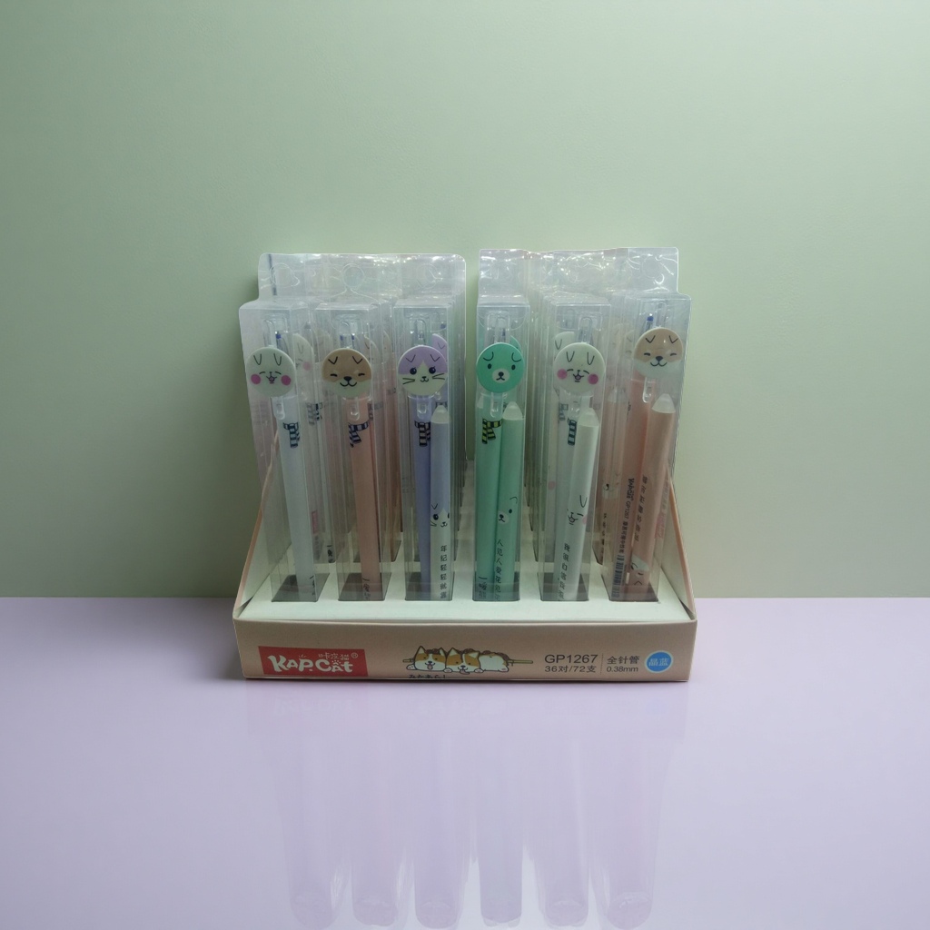 Cute cartoon cat mechanical pencil 0.5mm student stationery, smooth and durable writing Specification image