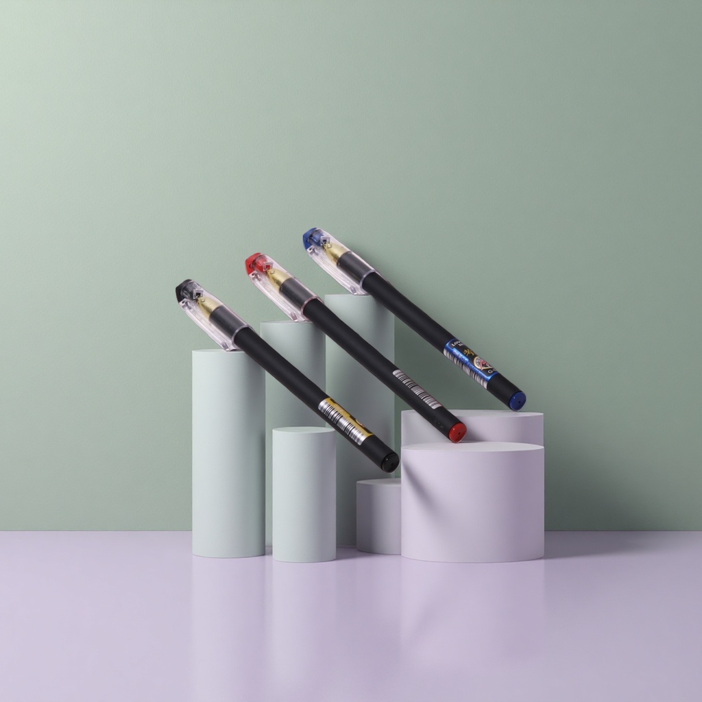 Black pen body, transparent cap, mechanical pencil 2B lead Specification image