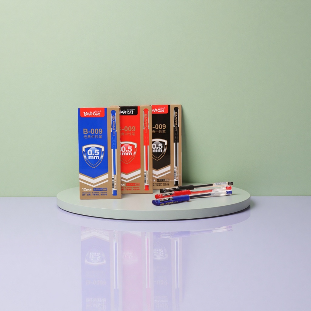 KAPCAT B 009 classic gel pen comes in three colors with a packaging box details Picture