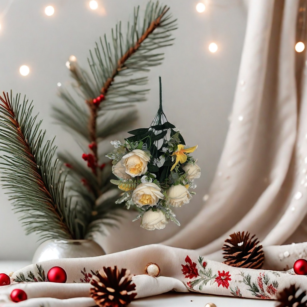 Artificial flower bouquets, artificial fresh flowers, and preserved flower gift boxes are given as birthday presents to my girlfriend's mother details Picture