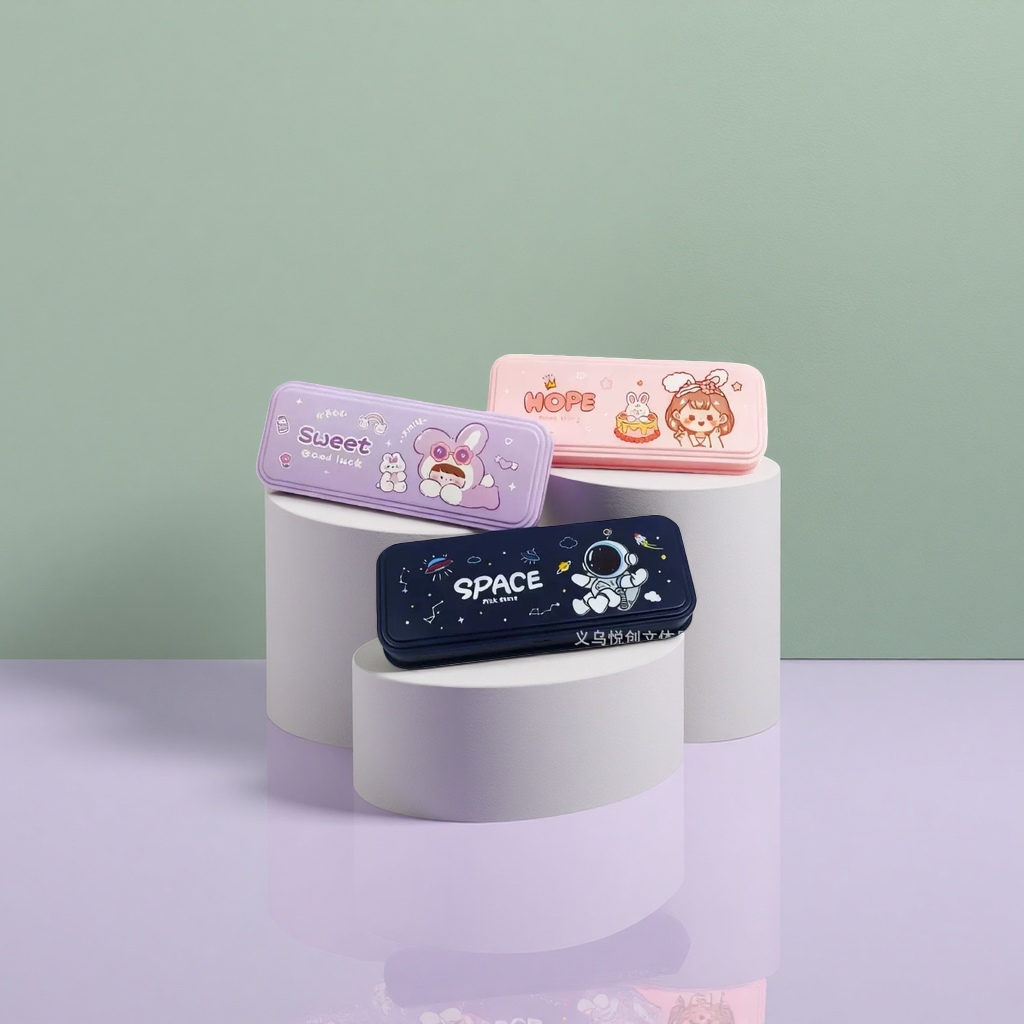 卡通图案+收纳硬壳笔盒产品图