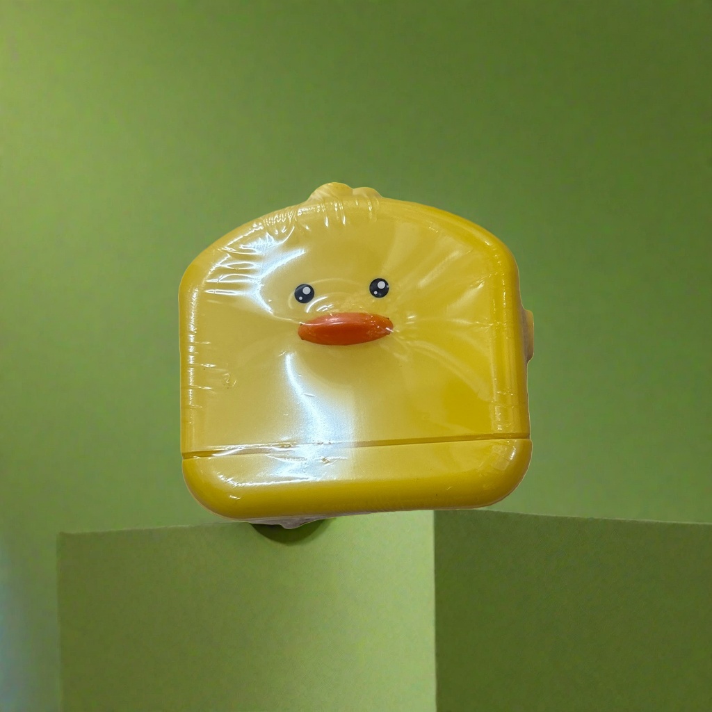 Yellow duck-shaped storage box for daily toy organization details Picture