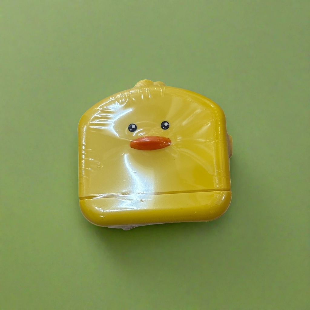 Yellow duck-shaped storage box for daily toy organization Specification image