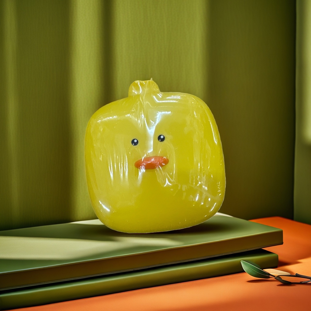 Yellow duck-shaped plastic toys are children's educational toys for intelligence and early education details Picture