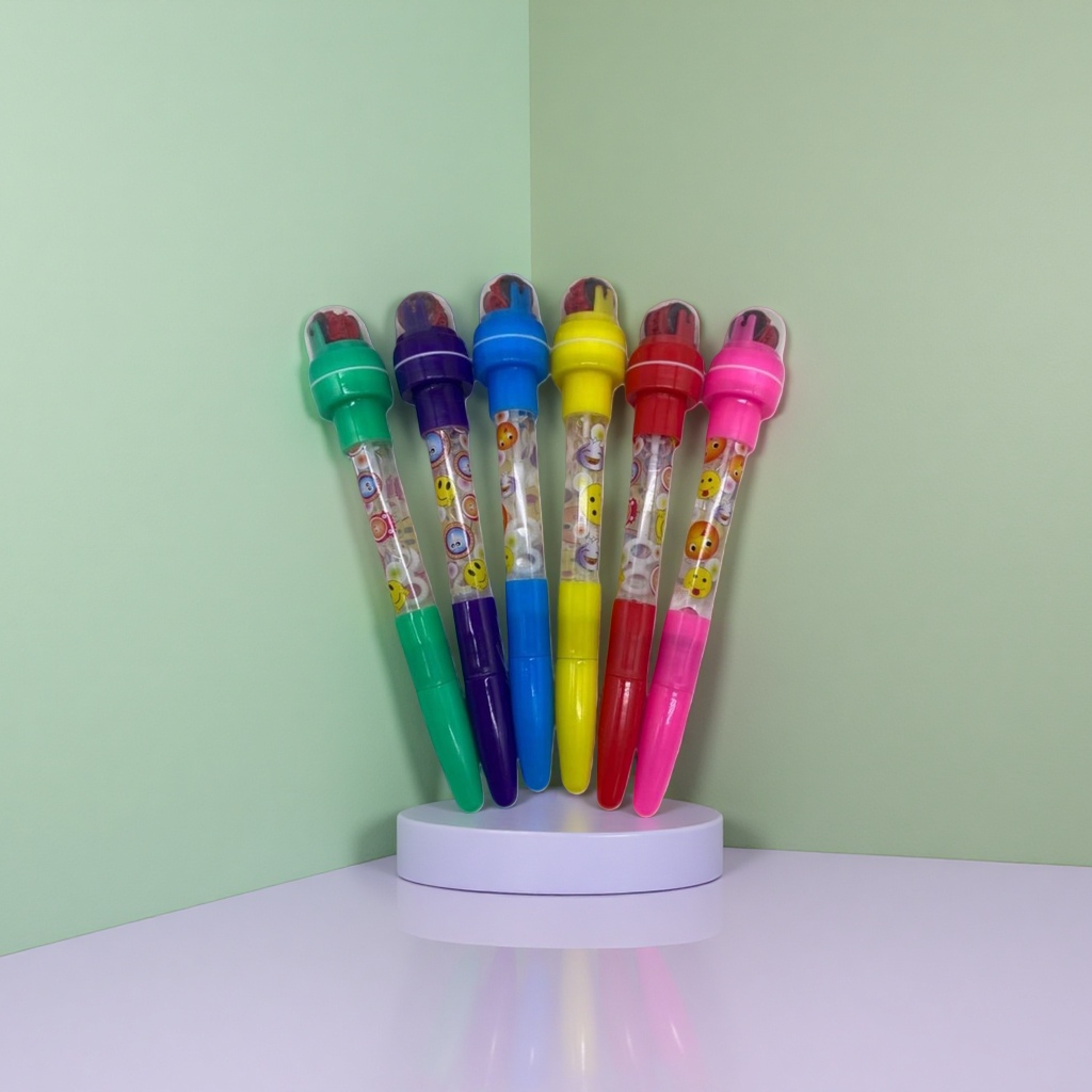 Color cartoon pen 12 colores niños dibujo color pen para estudiantes details Picture