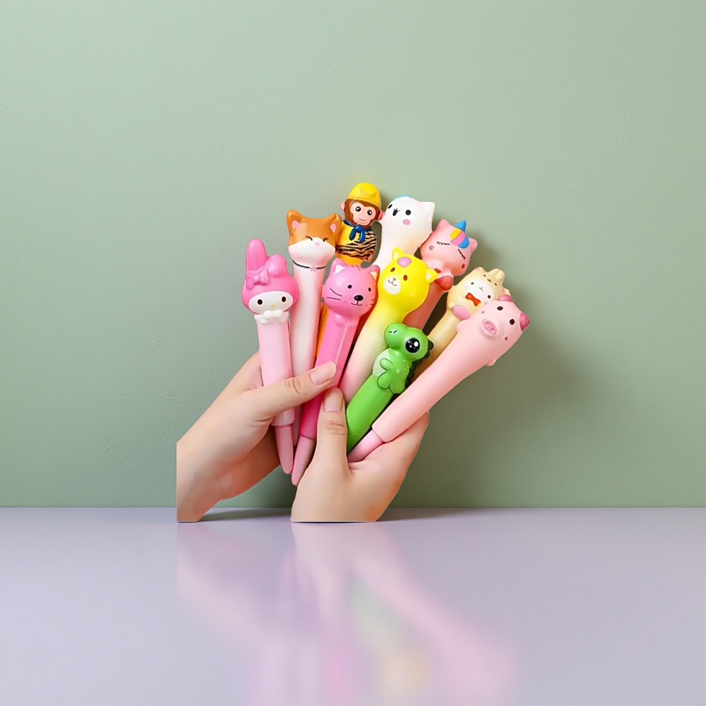 Cute cartoon-shaped pens, office stationery for students, creative stationery for children, and writing tools Application Scenario