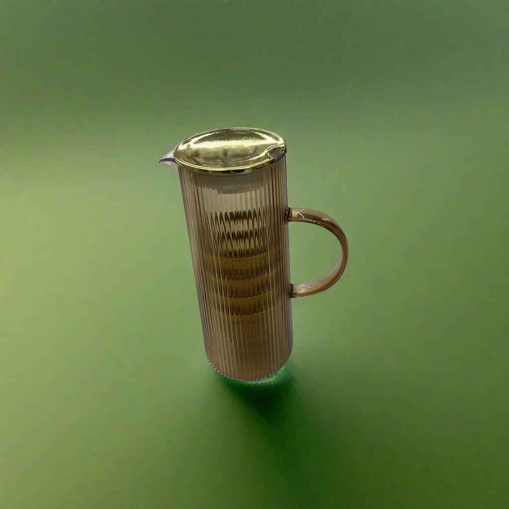 琥珀色PET冷水壶带杯子套装水壶