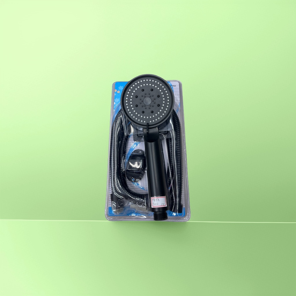 黑色手持花洒防垢喷头浴室淋浴器家用节水型