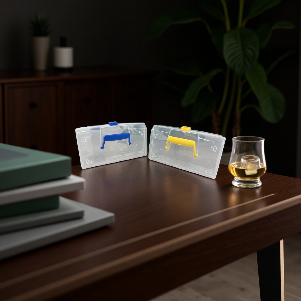 Transparent plastic storage box, multi-layered separation, large-capacity, stackable family organization box, storage box Application Scenario