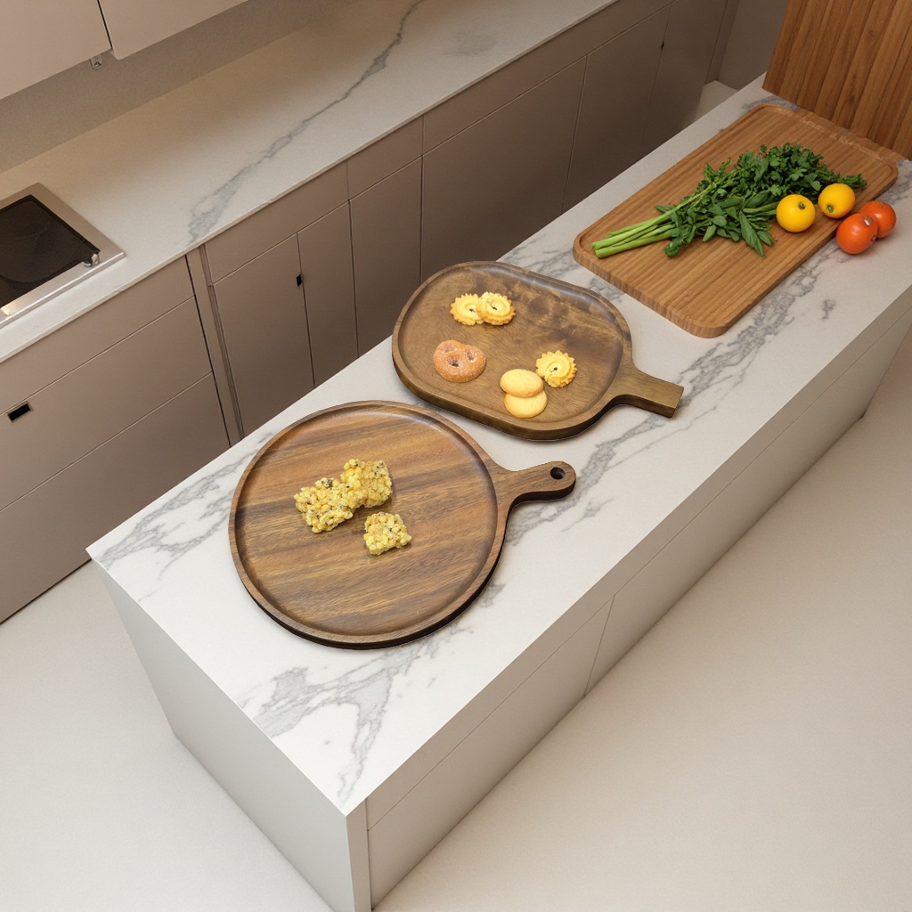 木质托盘饼干组合装 休闲零食摆盘装饰家用