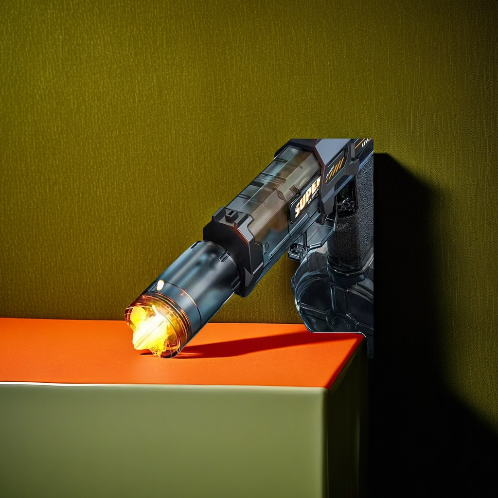 灯光爆闪玩具枪儿童安全发射器炫彩夜光