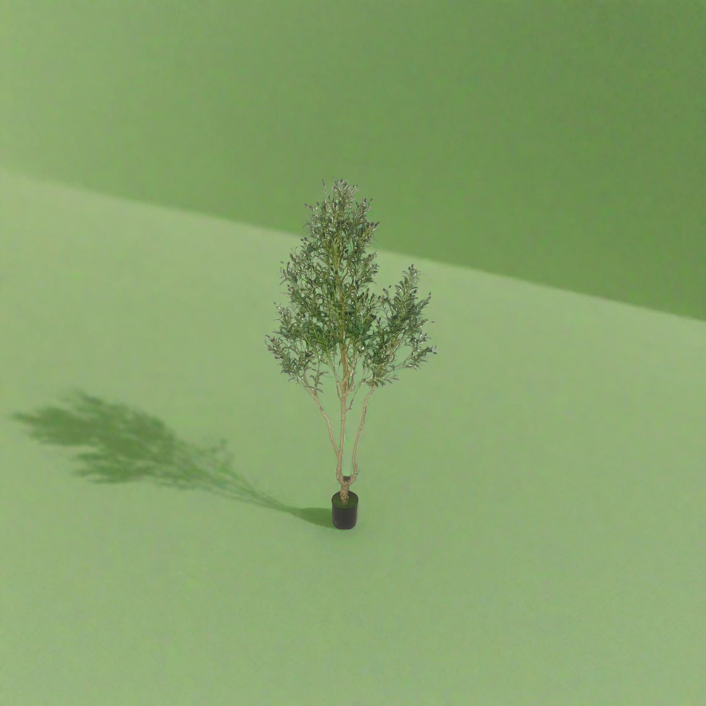 绿色植物+盆栽橄榄树产品图