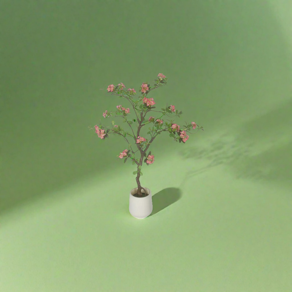 粉色花朵盆栽植物室内绿植花卉装饰摆件多肉植物