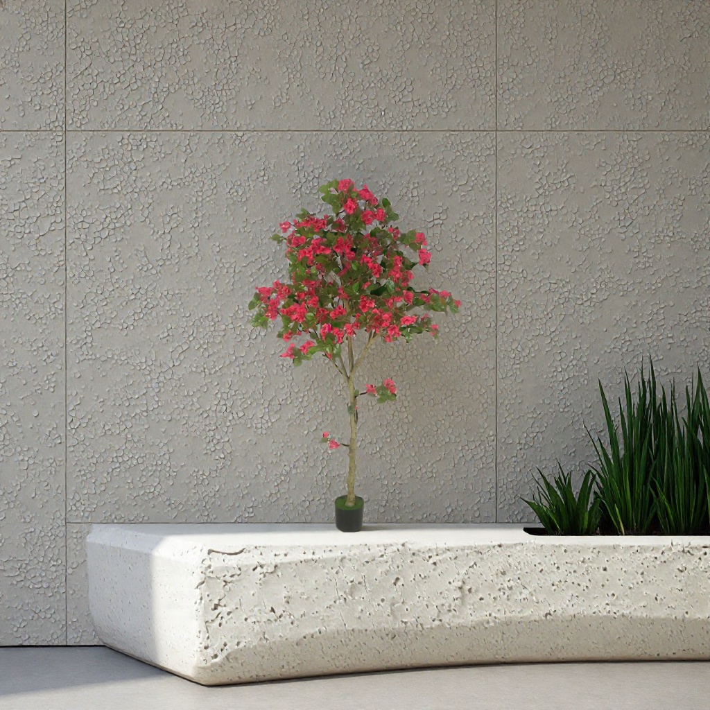 仿真花树细节图