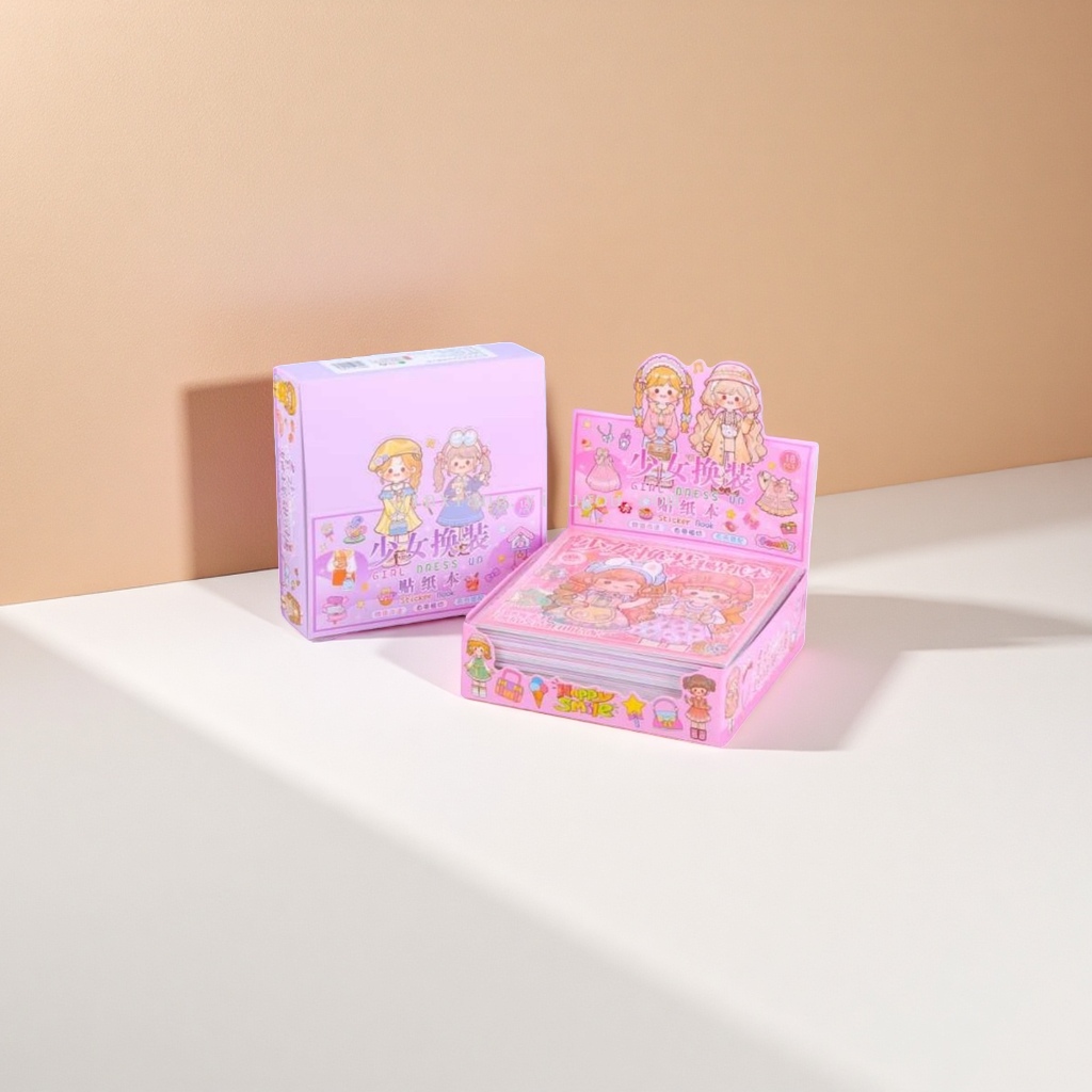 少女换装贴纸本贴纸本