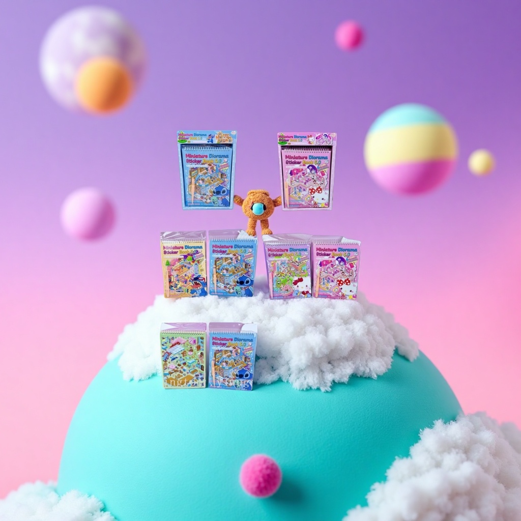Mini Scene Sticker Book Version 5.0: Personalized and Creative DIY Handmade sticker decoration Application Scenario