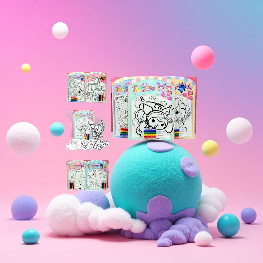 YSDF Fun Shape Children's Coloring Picture Book 10 Color Drawing Practice Books details Picture