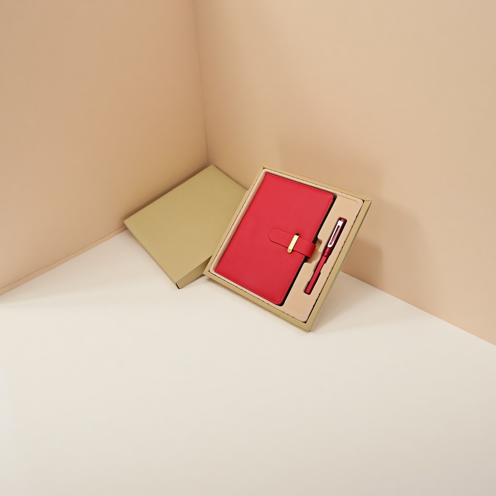 Красная записная книжка, подарочный набор для студентов, подарок на день рождения подружки details Picture