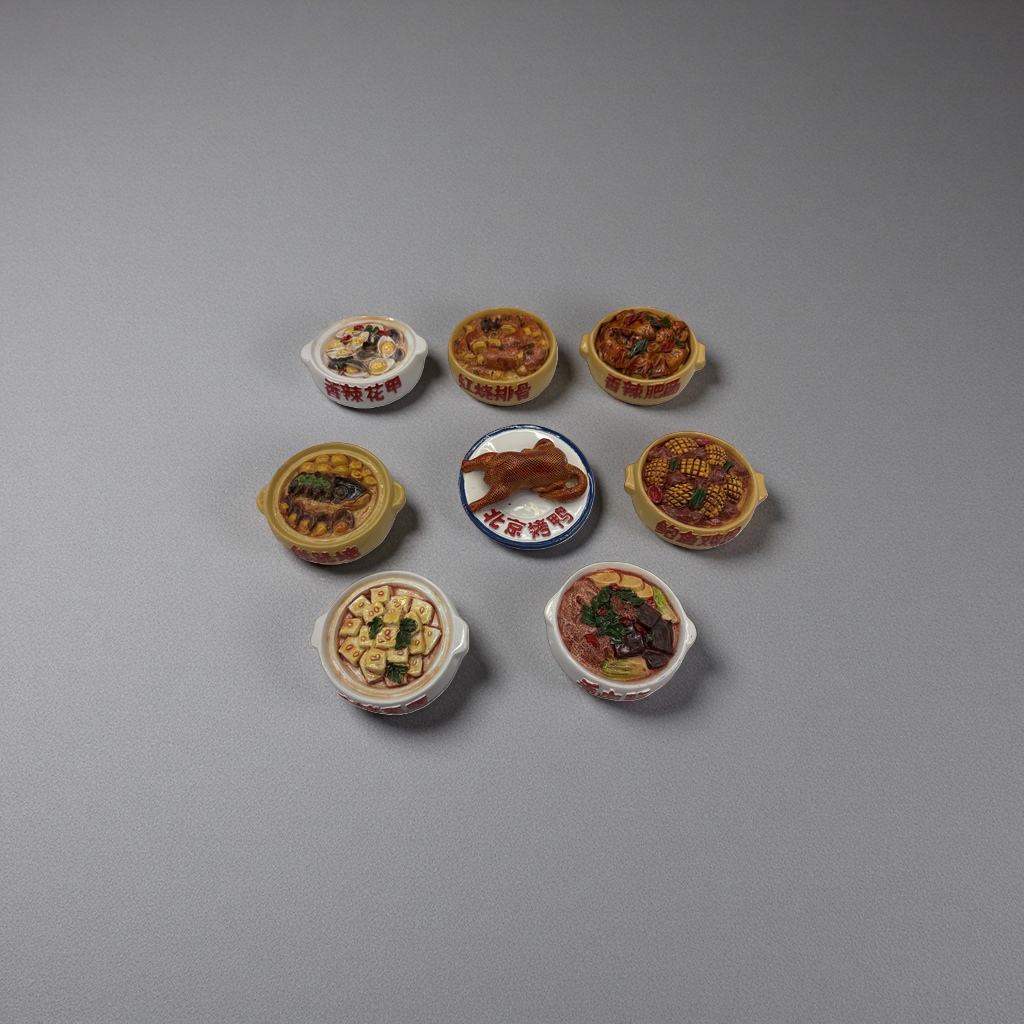 树脂仿真菜肴冰箱贴家居装饰摆件