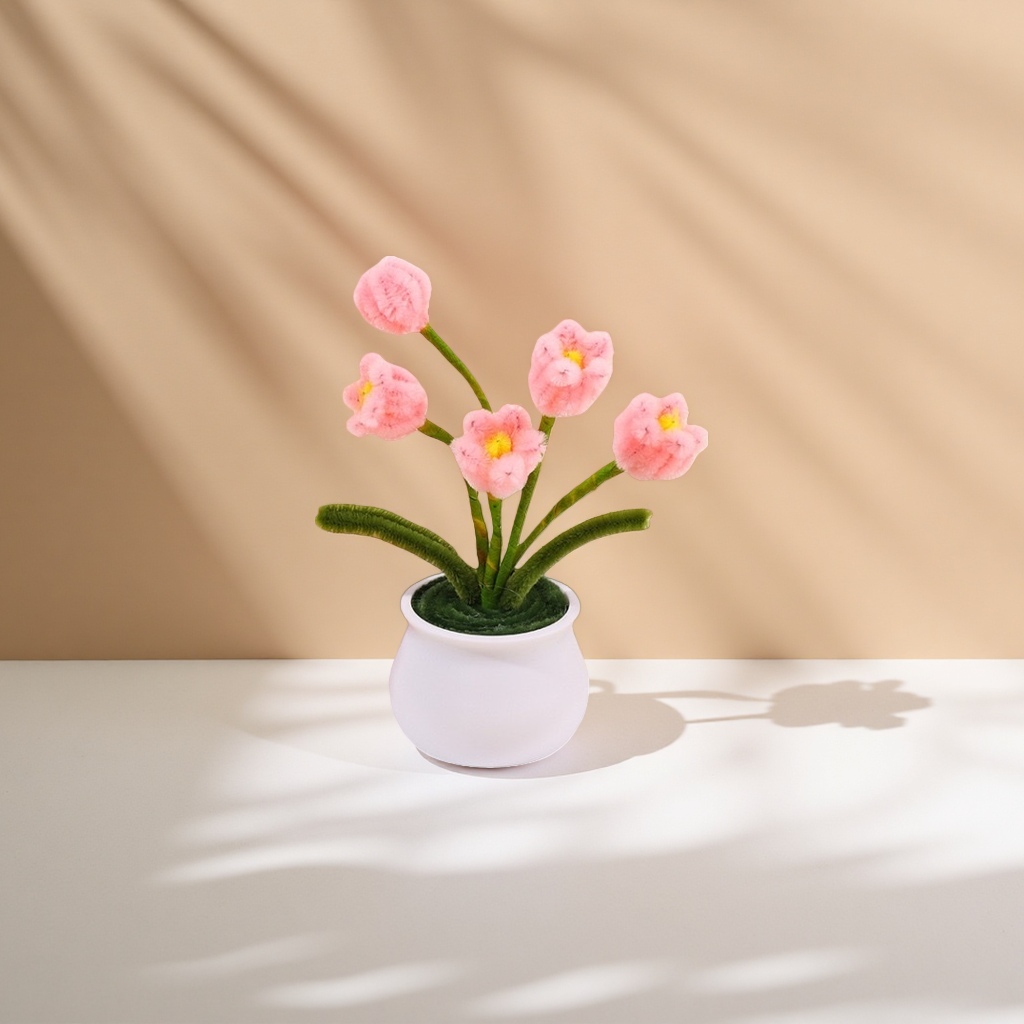 Finished product display: Creative DIY material package for twisted stick flower potted plants Specification image