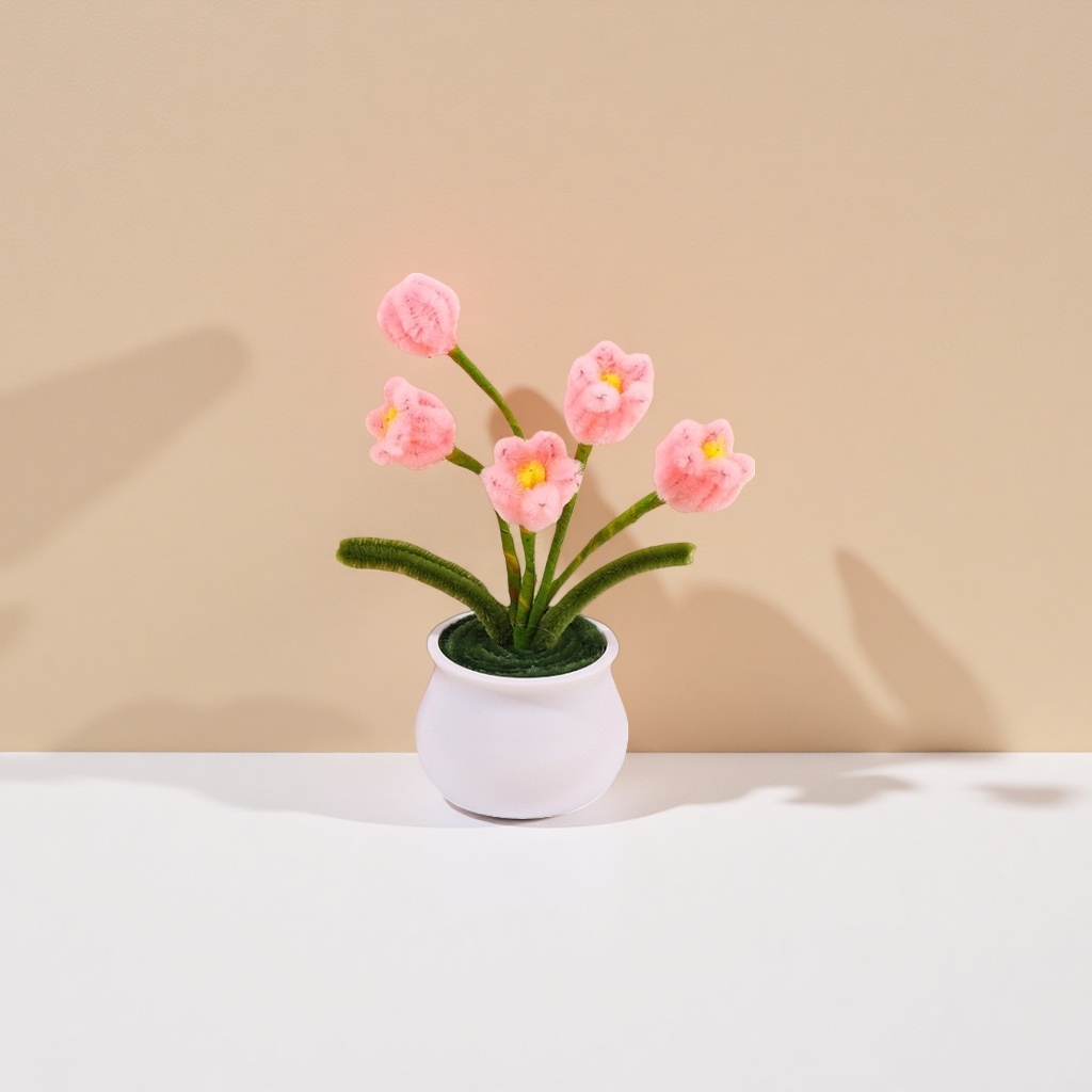 Finished product display: Creative DIY material package for twisted stick flower potted plants details Picture