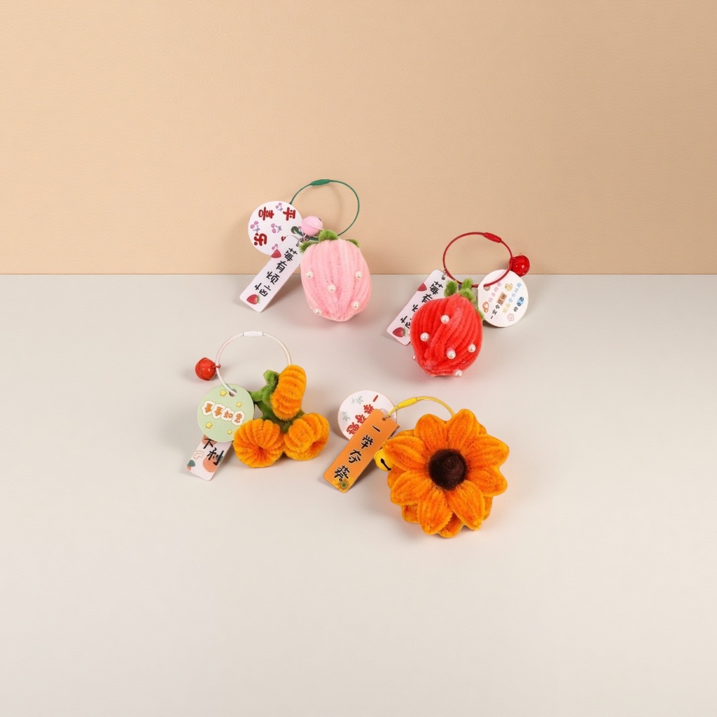 Fresa girasol zanahoria estilo lana tejido rizos adorables accesorios primavera nuevo Application Scenario