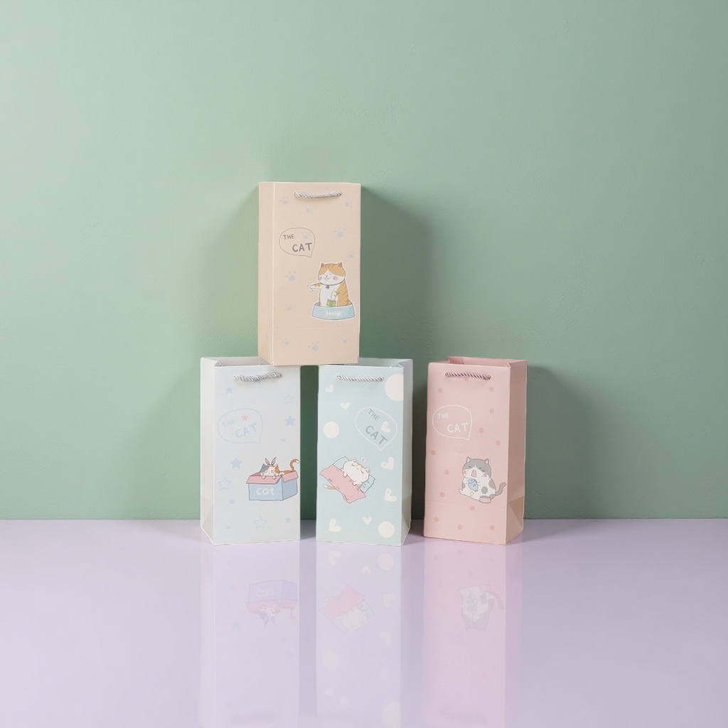 可爱猫咪图案+礼品袋细节图
