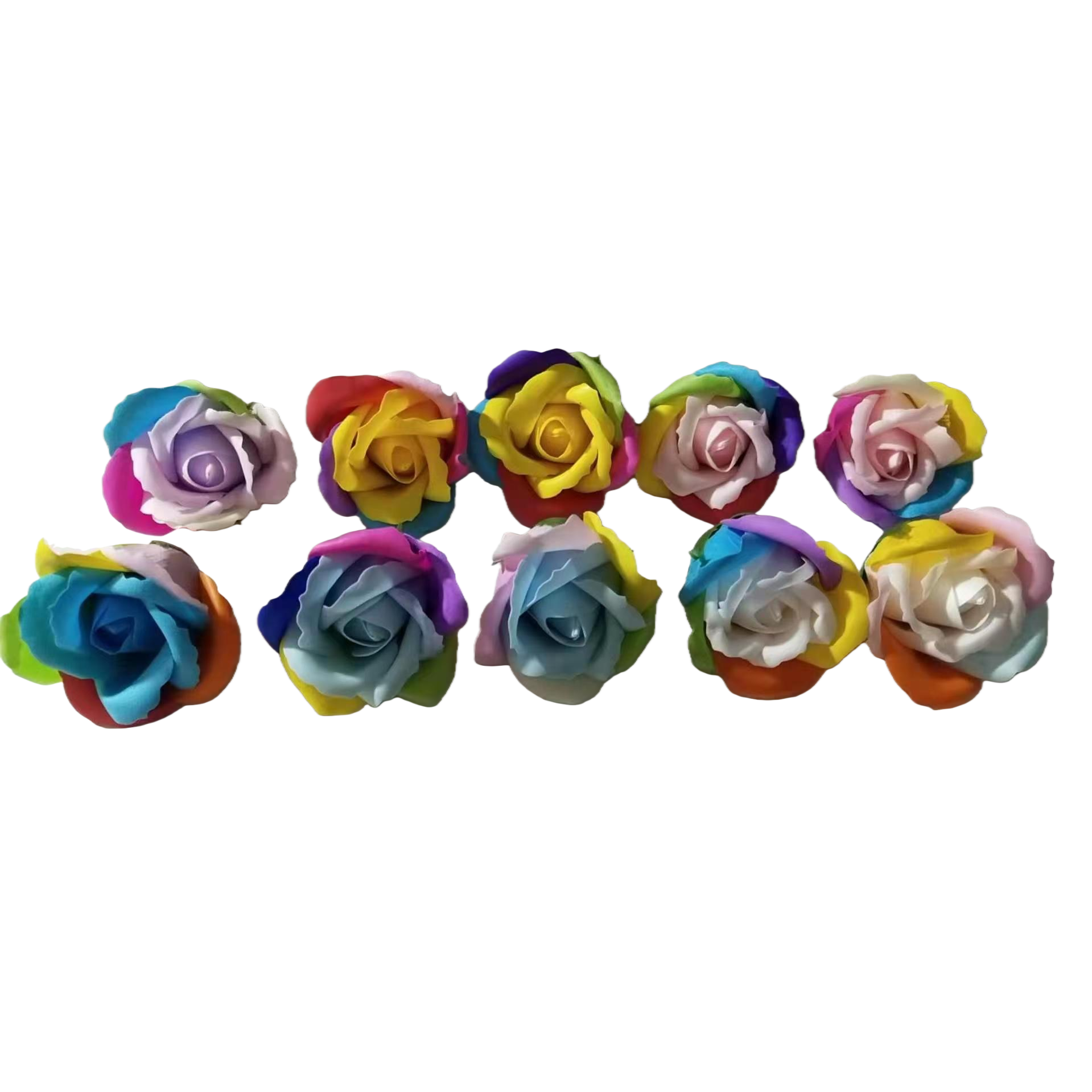Colorful soap, rose, handcrafted decorative gifts and ornaments, home wedding decoration, simulated flower heads Diy