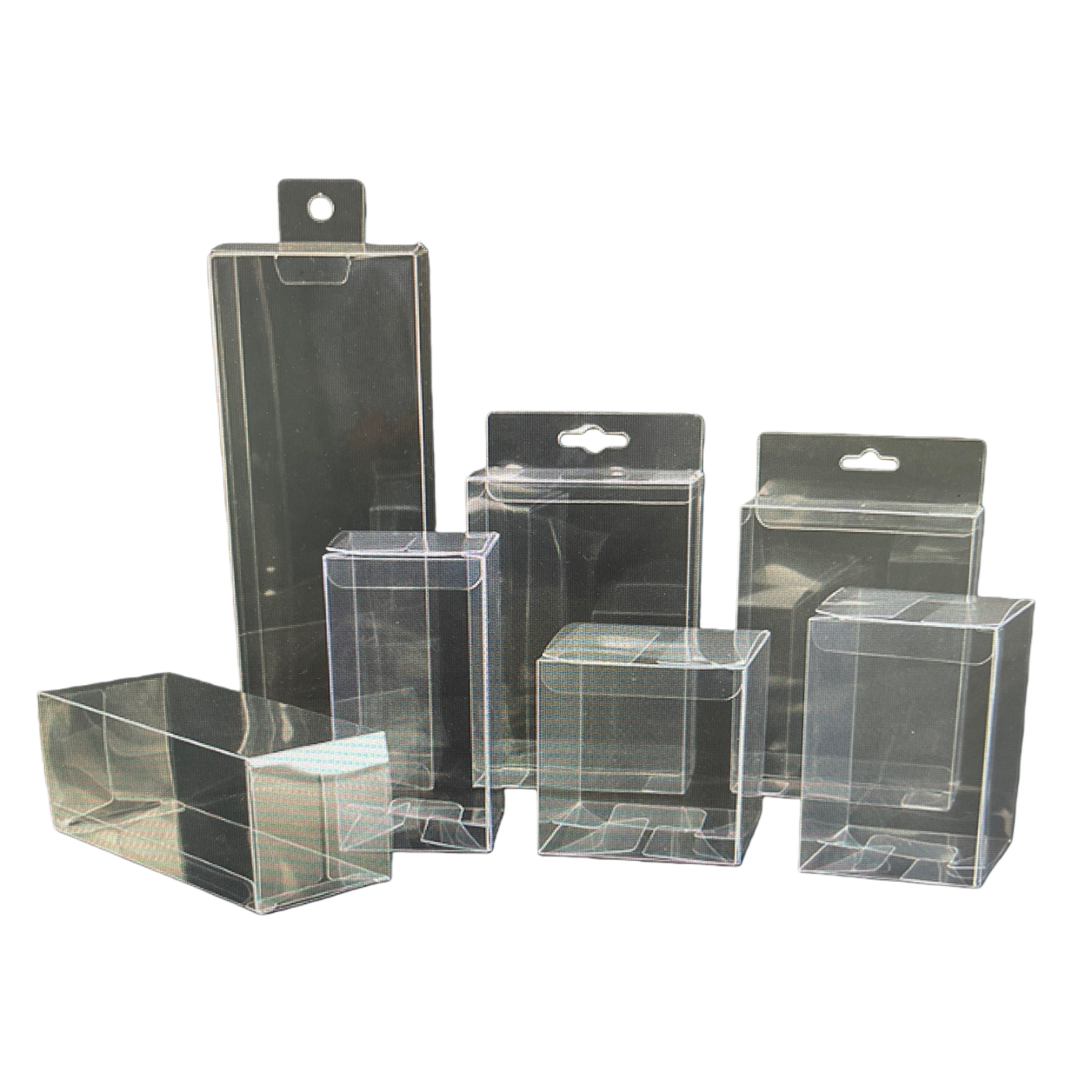 Transparent plastic packaging box, plastic color box, gift box, storage and organization box, household and office supplies Item Picture