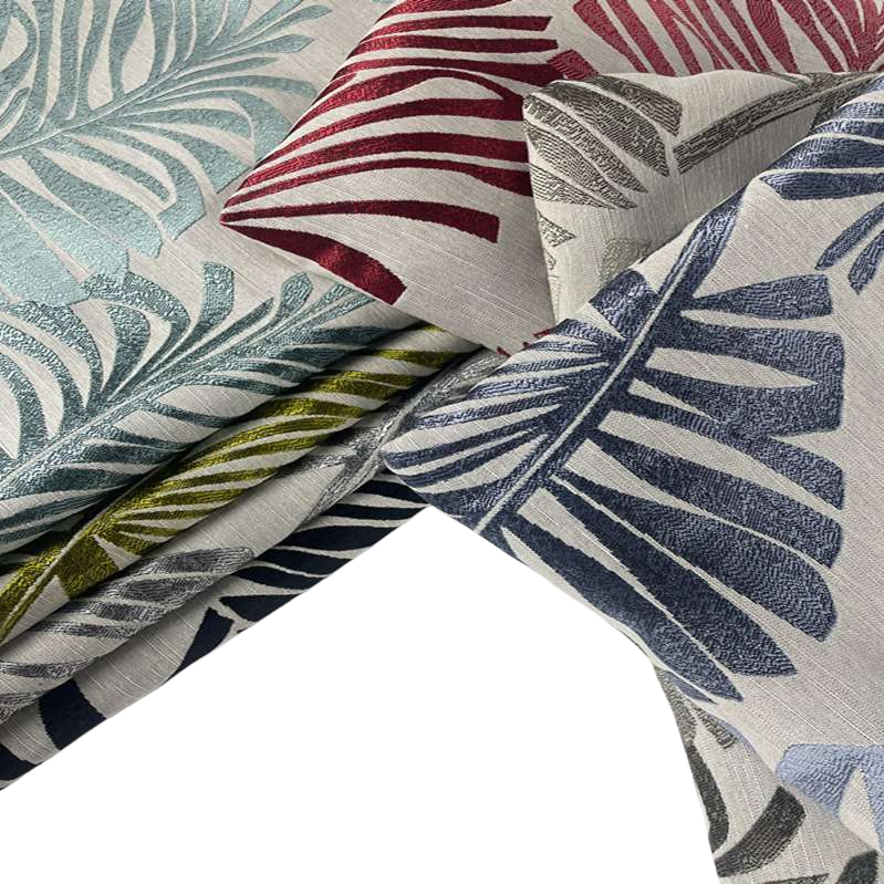 热带植物图案棉麻布料家用装饰布艺软垫 cushions
