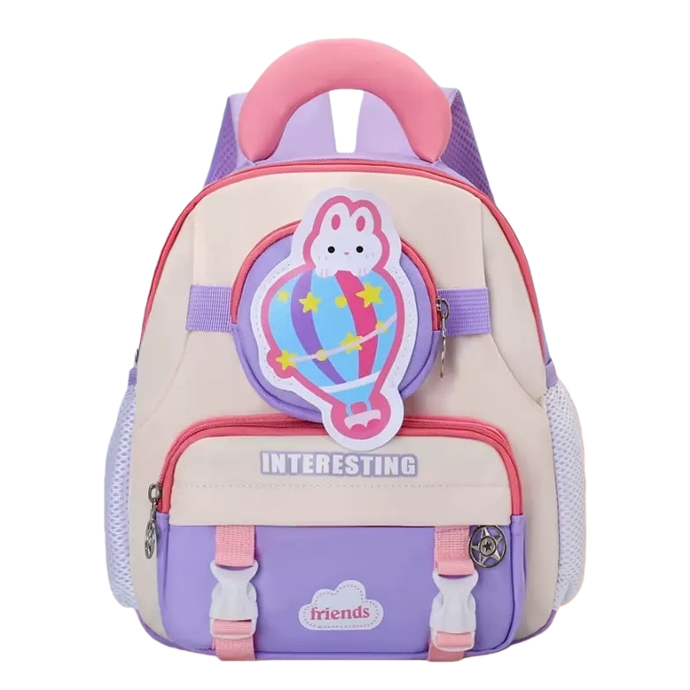 ويحمل الأطفال الذين يحملون حقائب ذات رسوم كرتونية حقائب ثقيلة مضادة للارتطام Item Picture