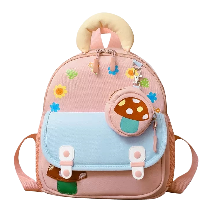 وحقائب الأطفال المتحركة الوردية التي تحمل على أكتافهم ذات قدرة كبيرة على التنقل يوميا Item Picture