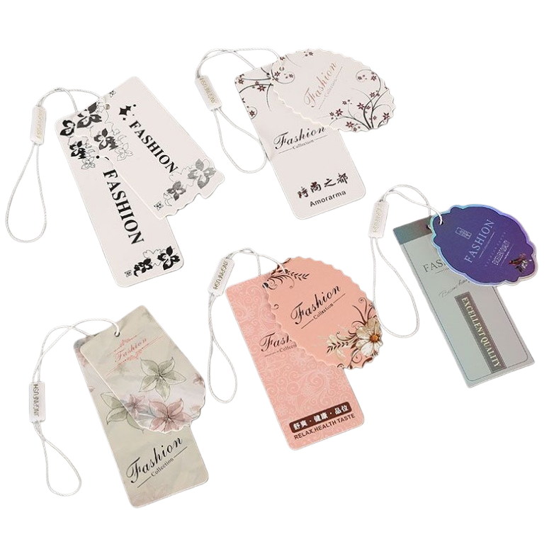 吊牌定做设计定制创意服装吊牌FASHION男女装商标标签挂牌印刷吊卡厂白底实物图
