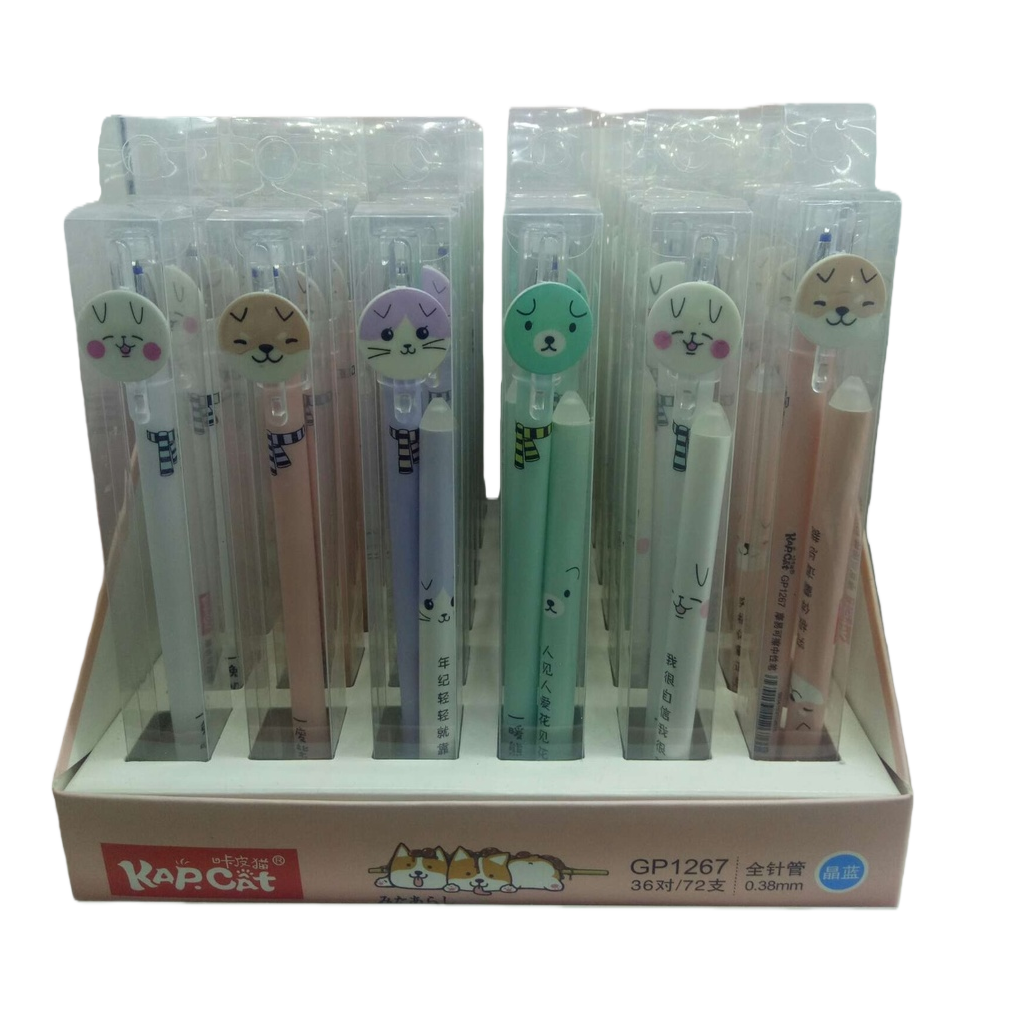 Cute cartoon cat mechanical pencil 0.5mm student stationery, smooth and durable writing Item Picture