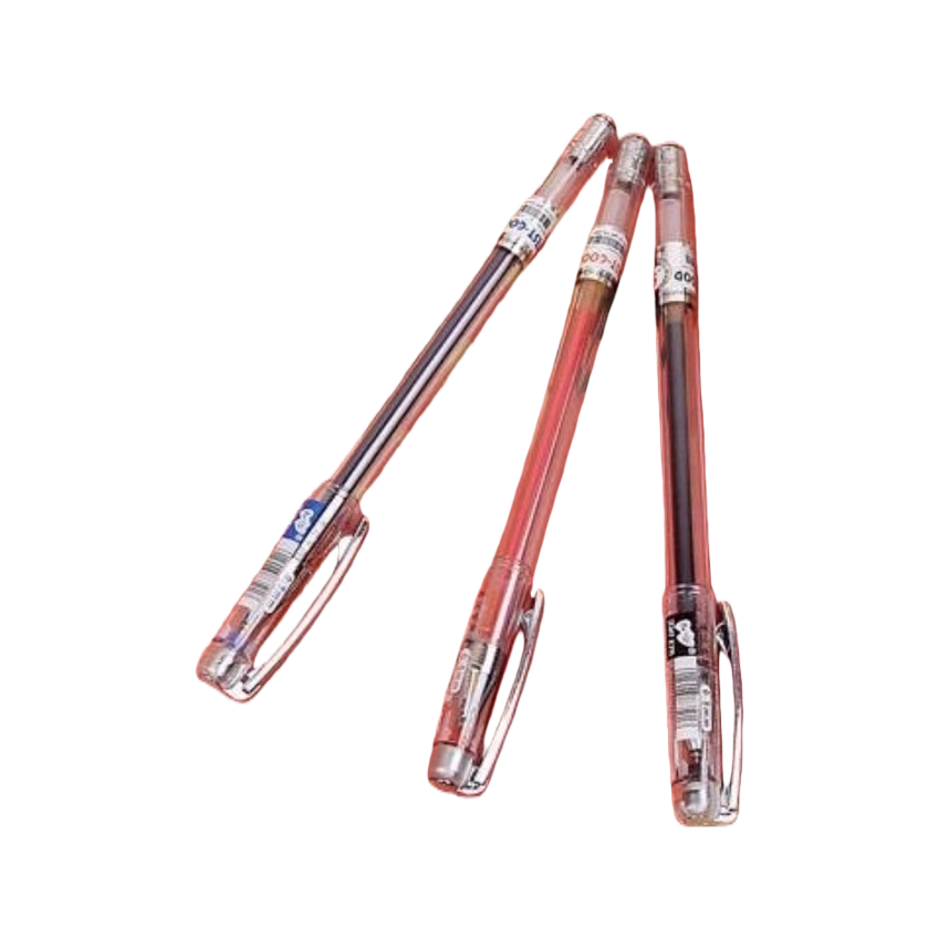 Three-piece transparent pen barrel, transparent pen cap, student pen, office stationery, writing tool Item Picture