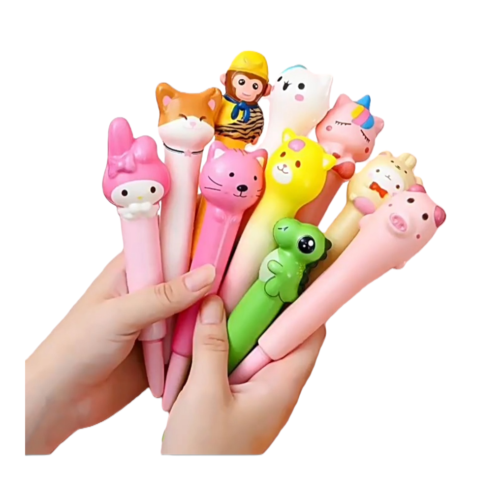 Cute cartoon-shaped pens, office stationery for students, creative stationery for children, and writing tools Item Picture