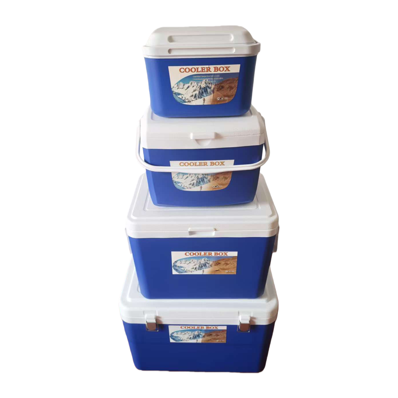 Blue cooling box, portable refrigeration box, outdoor picnic ice pack, insulated box 151653049 Item Picture