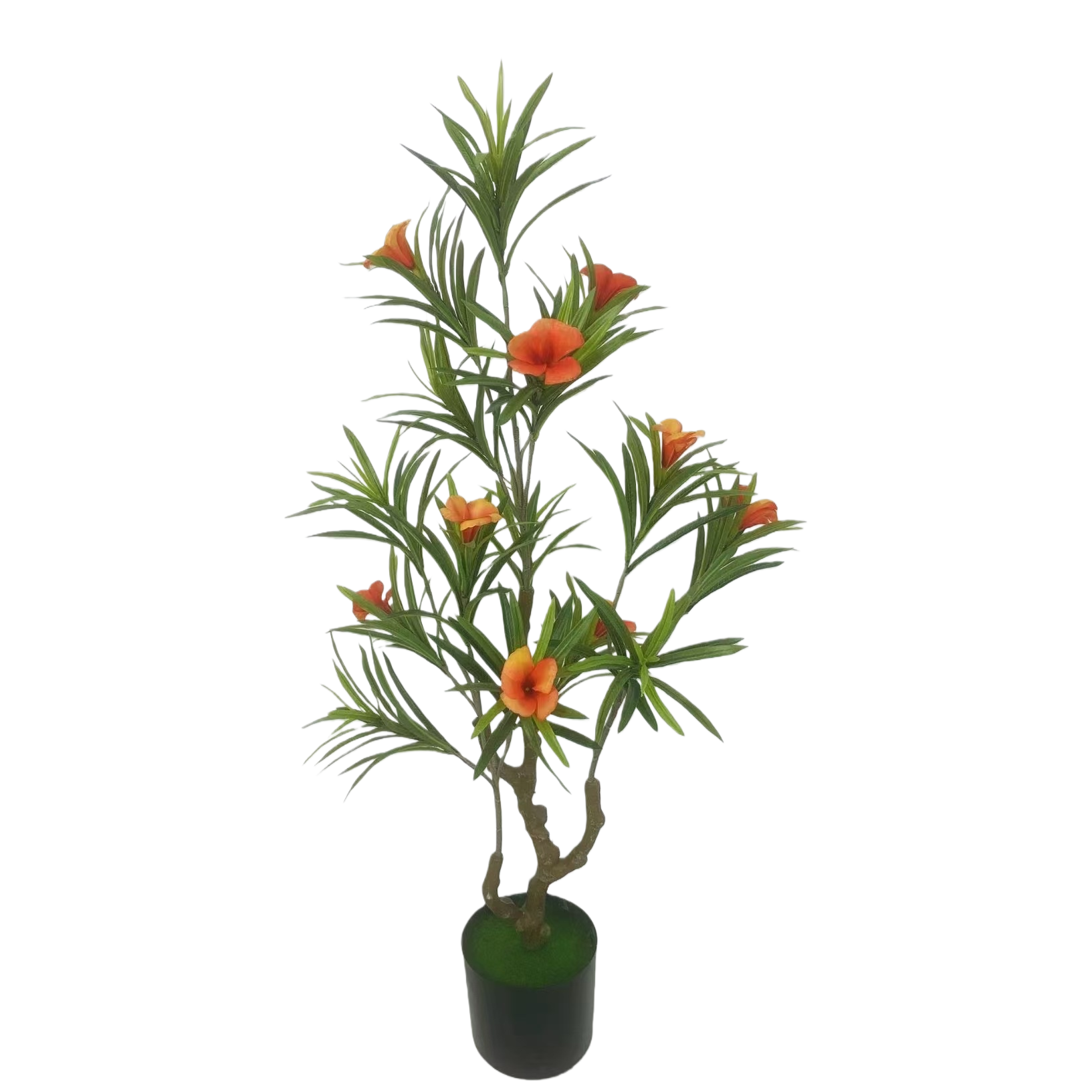 仿真植物+盆栽白底实物图