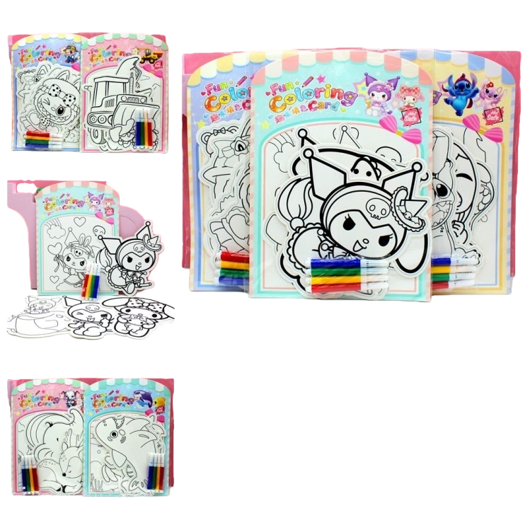 YSDF Fun Shape Children's Coloring Picture Book 10 Color Drawing Practice Books Item Picture
