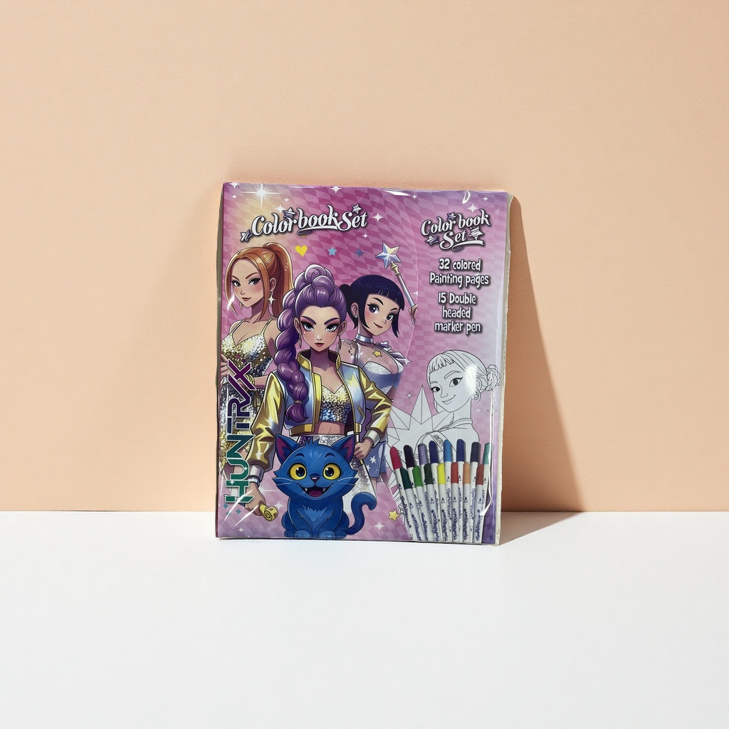 彩色书套装Colorbook Set 创意绘画本儿童涂色本手工DIY材料包
