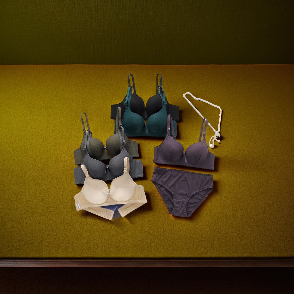 文胸内衣舒适透气软支撑无钢圈女士文胸加厚棉质