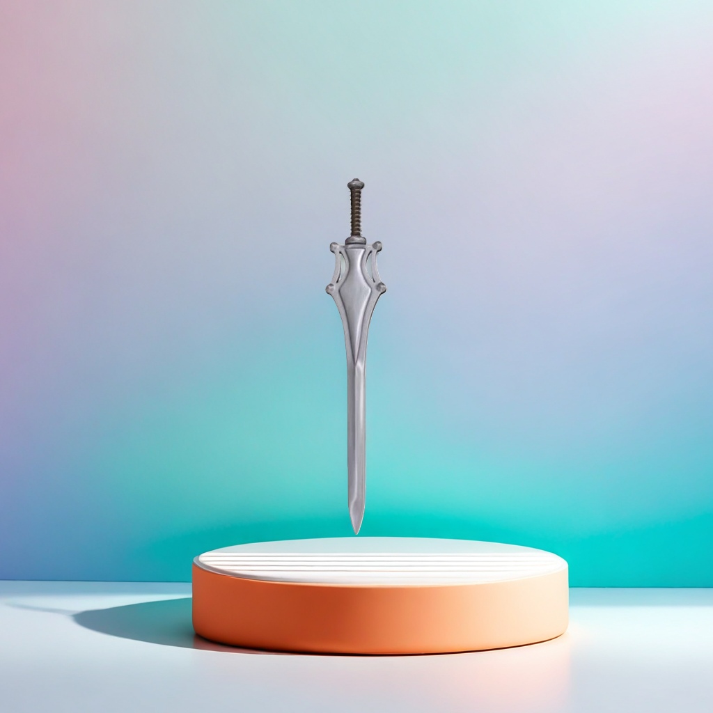 剑，银色金属剑产品图